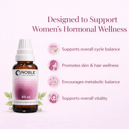 Cyst-O PCOS PCOD homeopathic drops Noble Life Energy
