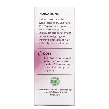 Cyst-O PCOS PCOD homeopathic drops Noble Life Energy