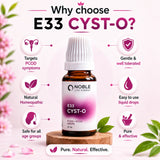 PCOD / PCOS Drops | E33 Cyst-O | Noble Life Energy