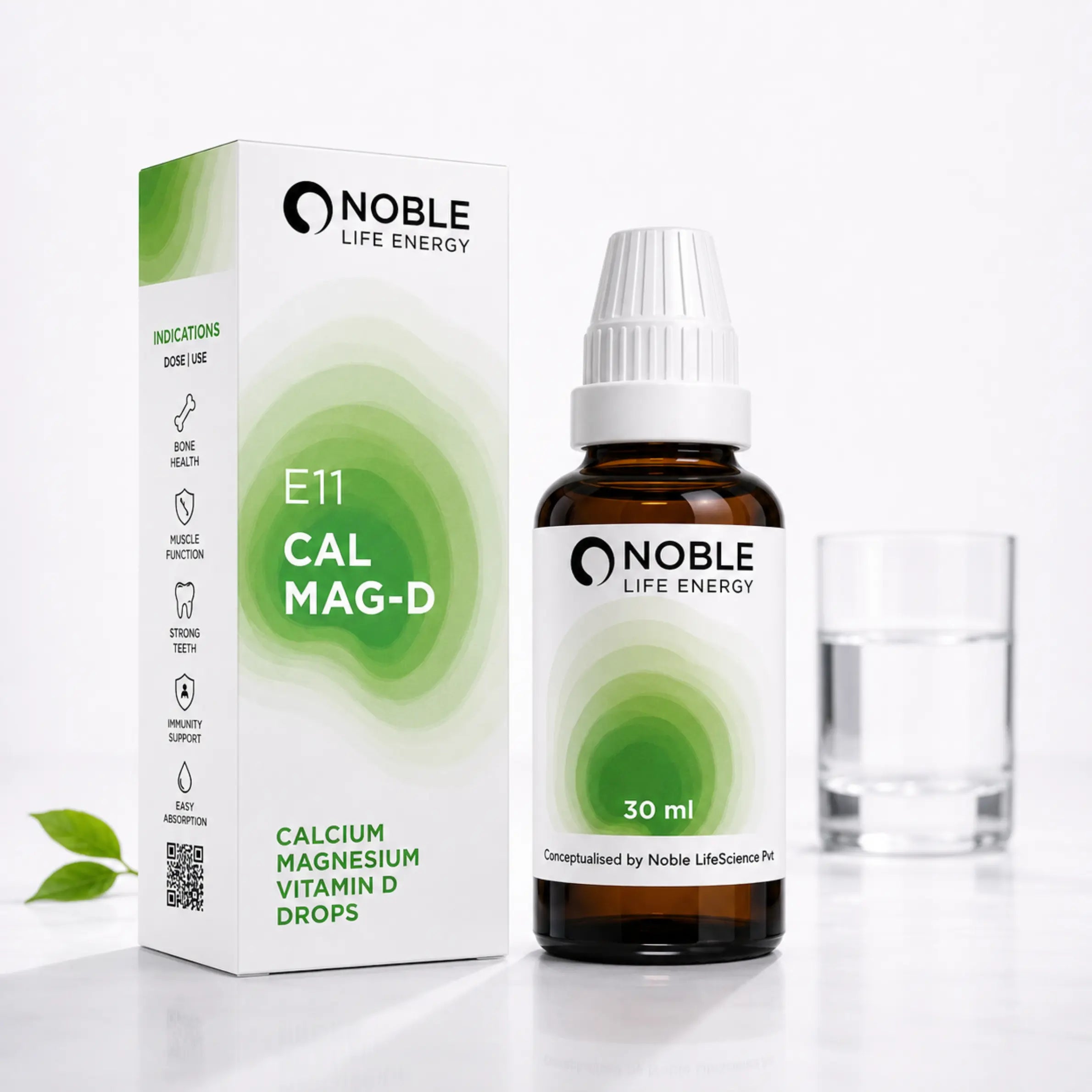 Calcium, Magnesium & Vitamin D Drops |  E11 Cal Mag-D | Noble Life Energy