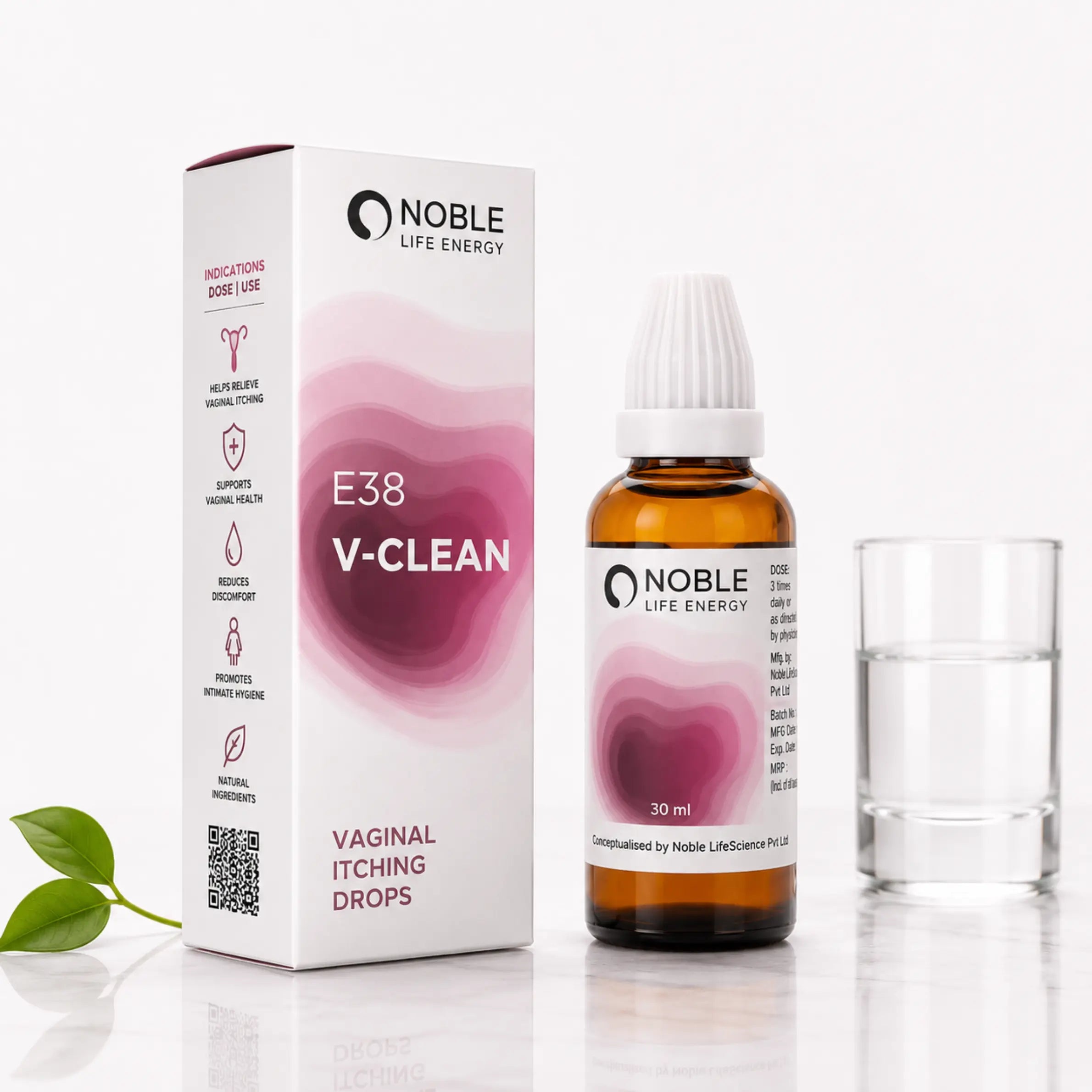 Vaginal Itching Care Kit | E38 V-Clean | Noble Life Energy
