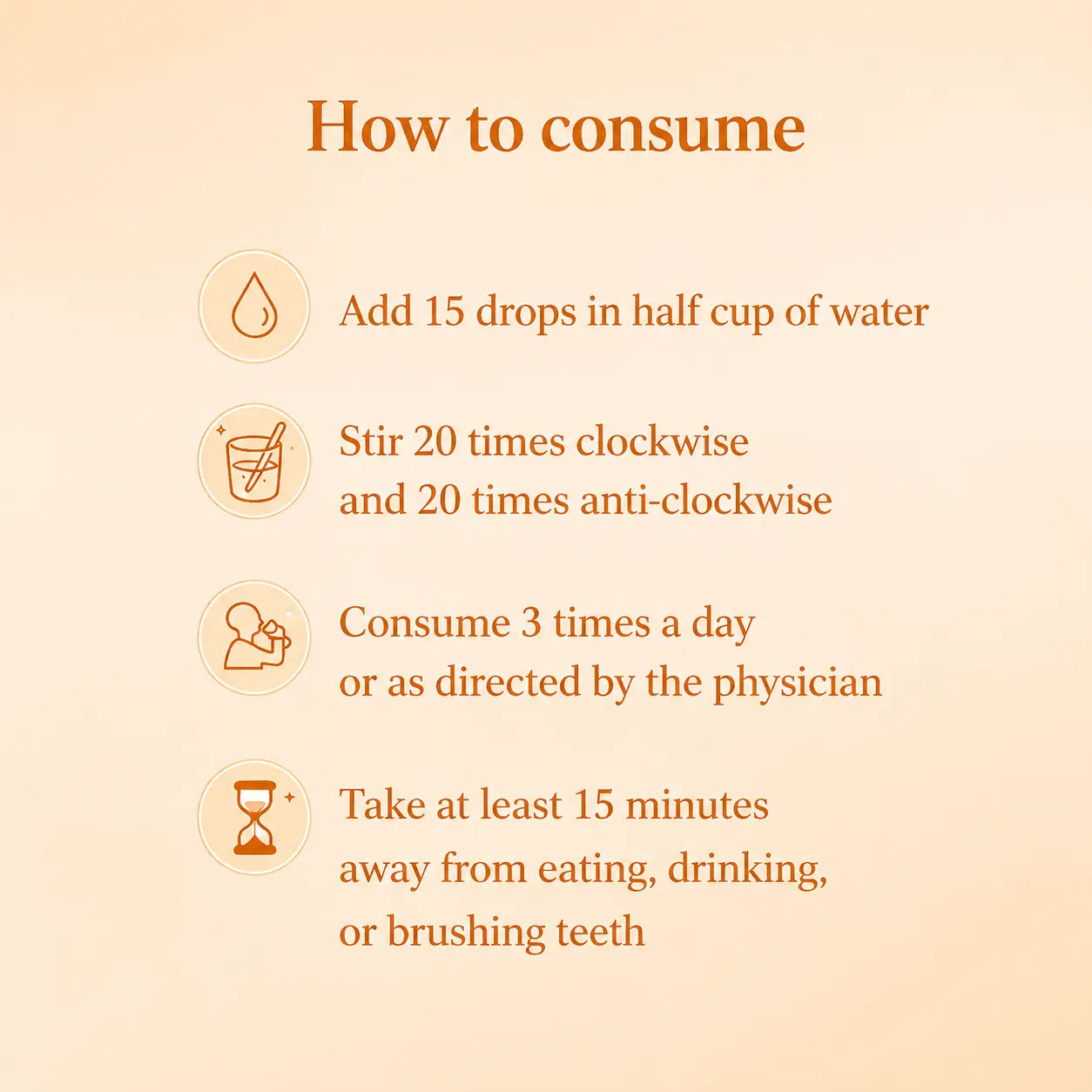 How to consume Noble Life Energy E72 Stiffsho Frozen Shoulder Drops — add 15 drops in half cup of water stir and consume 3 times a day